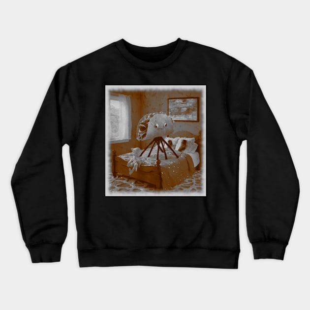 AI generated taco creature haunting my dreams Crewneck Sweatshirt by Catbrat